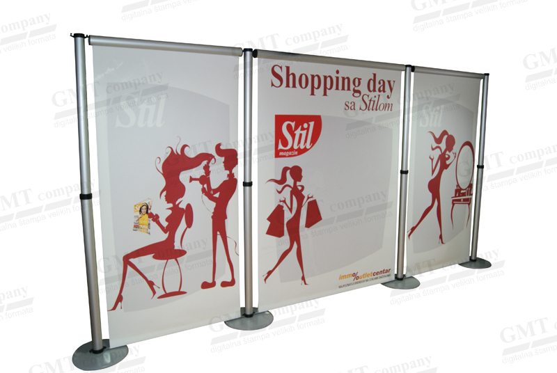 opremanje sajmova display wall shopping day gmt print