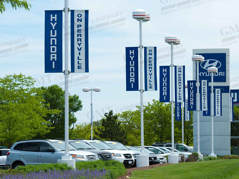 Baneri banderašice Hyundai brendirani, štampa GMT Company