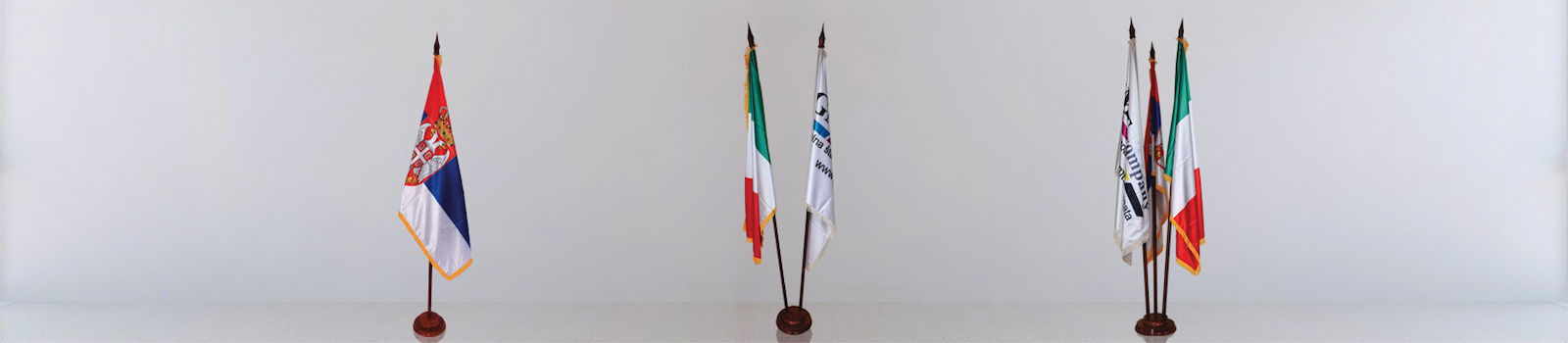Flags for indoor decoration 