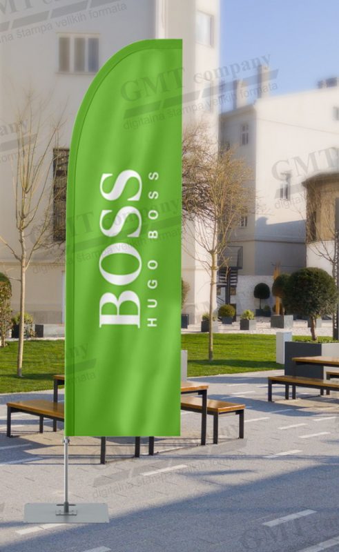 hugo boss beach flag