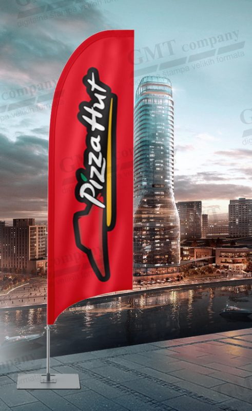 pizza hut beach flag